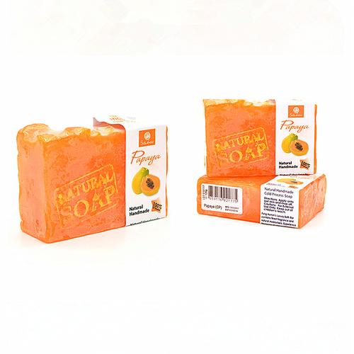 泰国_sboo新款泰国进口木瓜冷制造120g卸妆去油防豆精油手工香皂洗澡